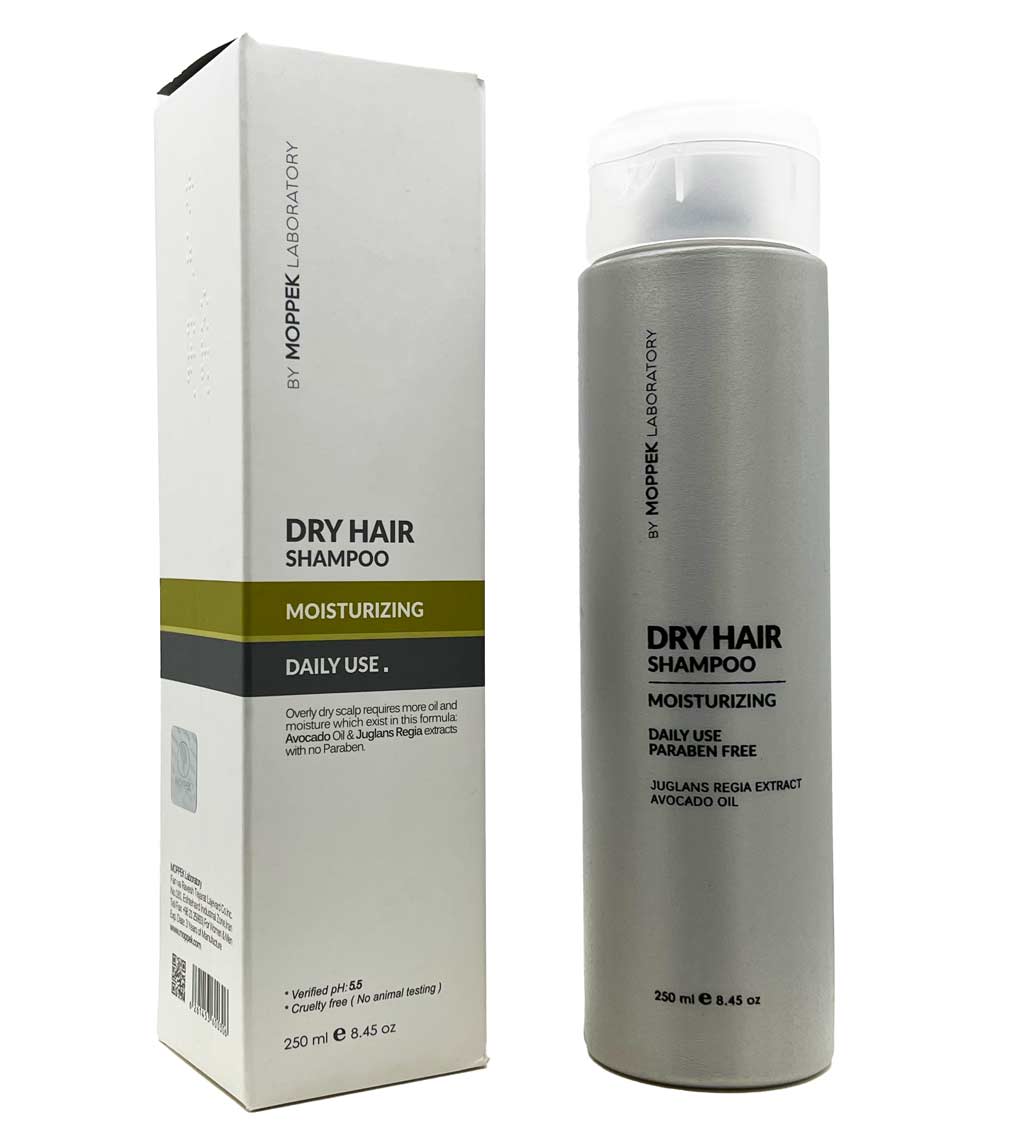 شامپو موهای خشک حاوی عصاره گردو و روغن آووکادو 250 میلی لیترموپک