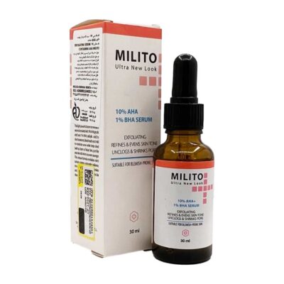 سرم لایه بردار آ‌ اچ آ و بی اچ آ میلیتو Milito AHA BHA Serum
