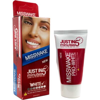 خمیردندان سفید کننده مناسب بزرگسالان 50 میلی لیتر میسویک Misswake Toothpaste Just In 5 Minutes
