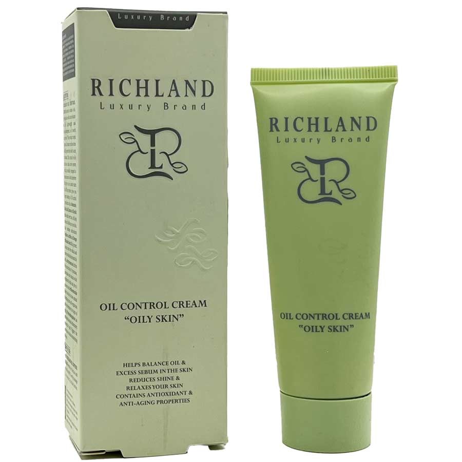 کرم کنترل کننده چربی مناسب پوست چرب 50 میلی لیتر ریچلند Richland Oil Control Cream Oily Skin