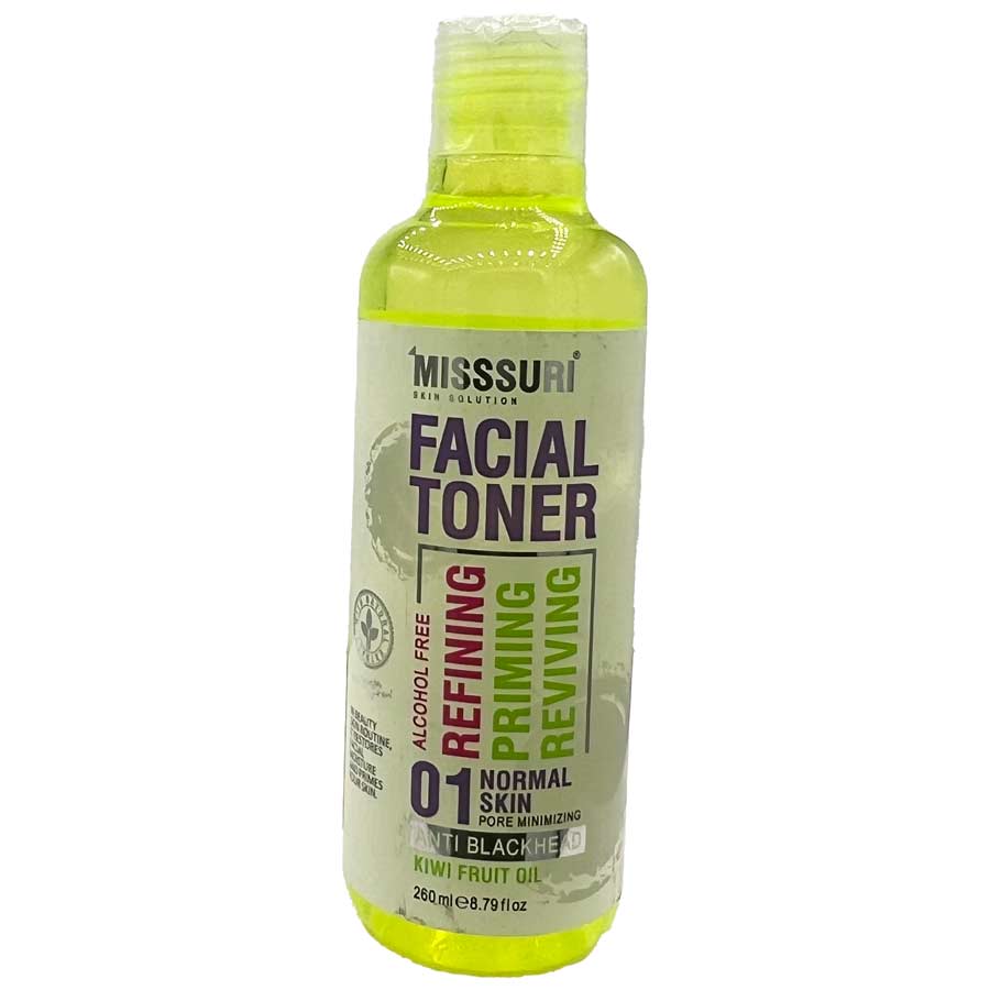 تونر صورت تنظیم کننده PH پوست نرمال و معمولی حاوی روغن کیوی 260 میلی لیتر میسوری Misssuri Facial Toner 01 Normal Skin