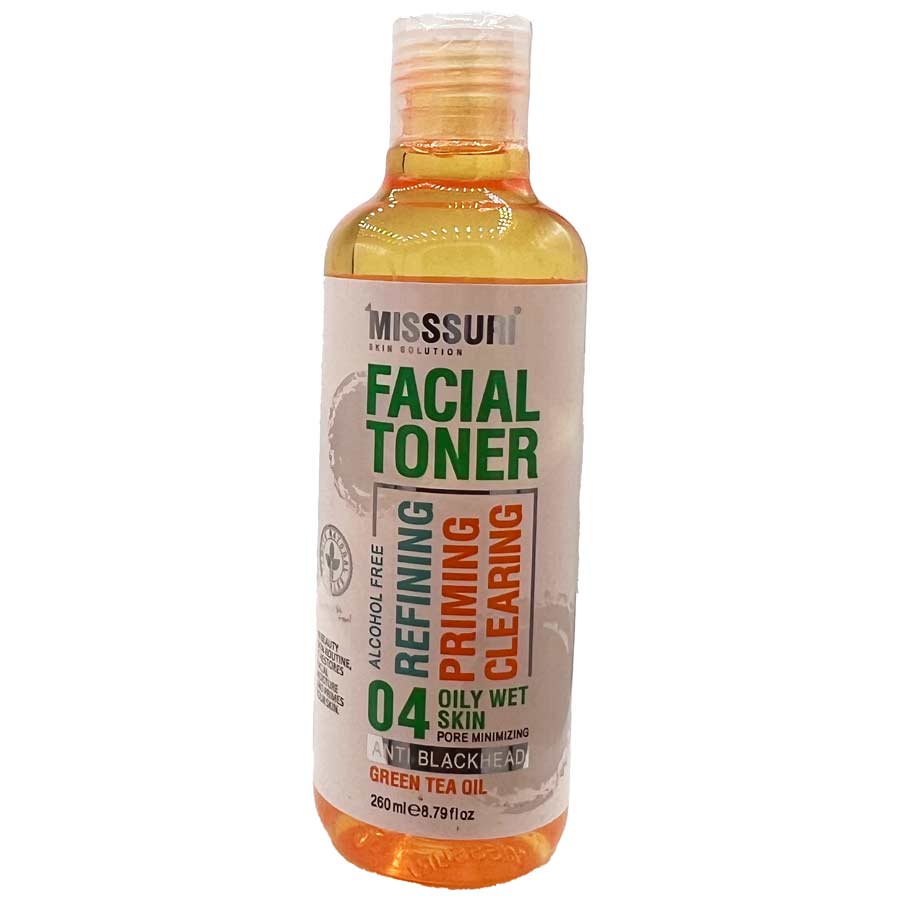 تونر صورت تنظیم کننده PH پوست حاوی روغن درخت چای 260 میلی لیتر میسوری Misssuri Facial Toner 04 Oily Wet Skin