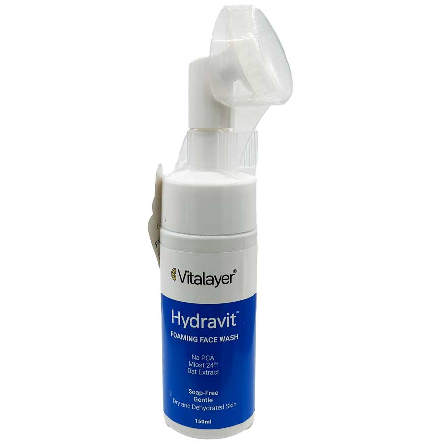 فوم شستشوی صورت هیدراویت مناسب پوست خشک 150 میلی لیتر ویتالایر Vitalayer Foamig Face Wash Hydravit