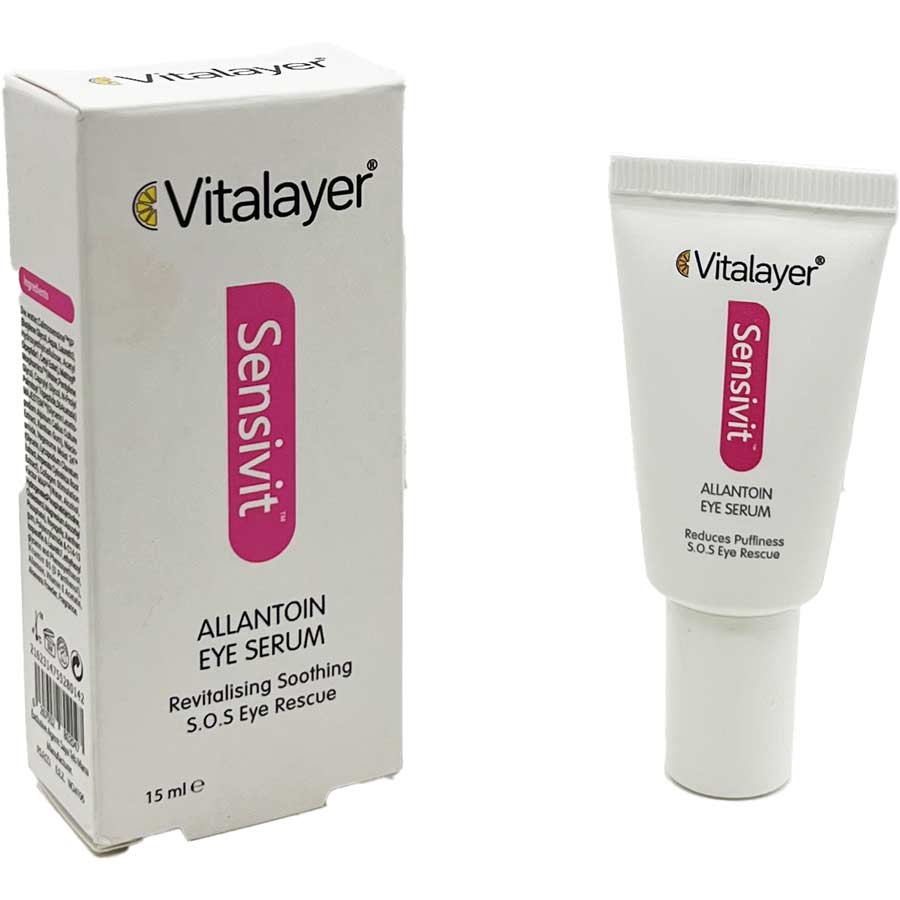 سرم دور چشم پوست حساس حاوی آلانتوئین 15 میلی لیتر ویتالایر Vitalayer Sensivit Allantoin Eye Serum