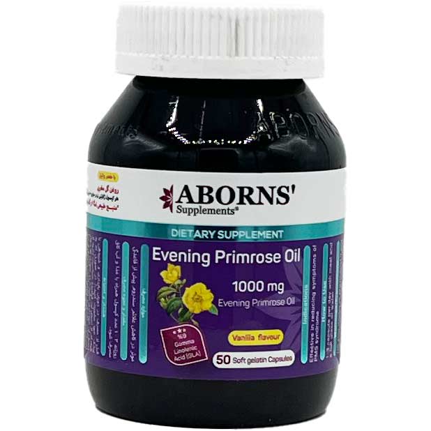 کپسول نرم سافت ژل گل مغربی 1000 میلی گرم ابورنز Aborns Evening Primerose Oil