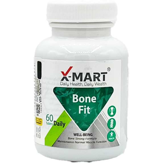 قرص بون فیت کلسیم سیترات منیزیم زینک دی 60 عددی ایکس مارت Xmart Bone Fit Tablet