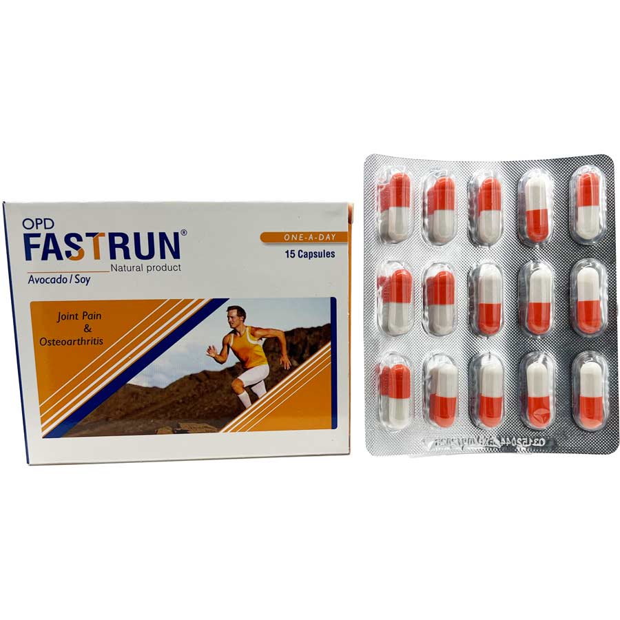 کپسول فست ران سویا آووکادو 15 عددی او پی دی فارما Fastrun Capsule Box 15 OPD