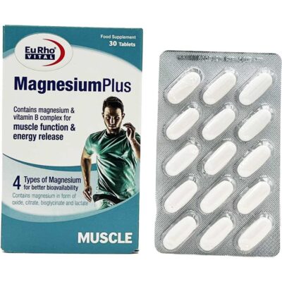 قرص منیزیم پلاس 30 عددی یورویتال Eurhovital Magnesium Plus