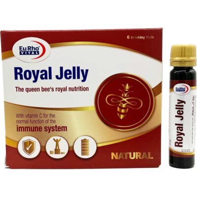 محلول خوراکی ویال رویال ژلی 6 عددی یورویتال Eurhovital Vial Royal Jelly Box 6