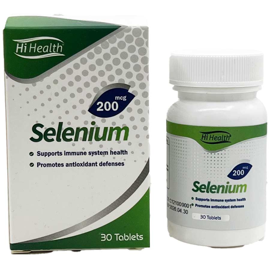 قرص سلنیوم 200 میکروگرم های هلث Hi Health Selenium 200mcg Tablet Box 30