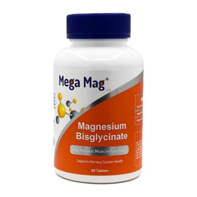 قرص منیزیم بیس گلایسینات مگا مگ Mega Mag Magnesium Bisglycinate