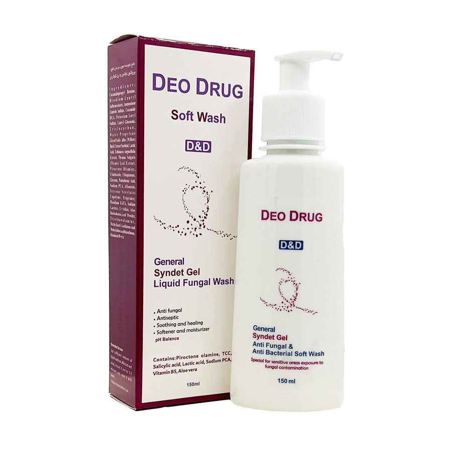 مایع شوینده صورت و بدن ضد قارچ دئو دراگ Deo Drug General Syndet Gel Liquid Fungal Wash