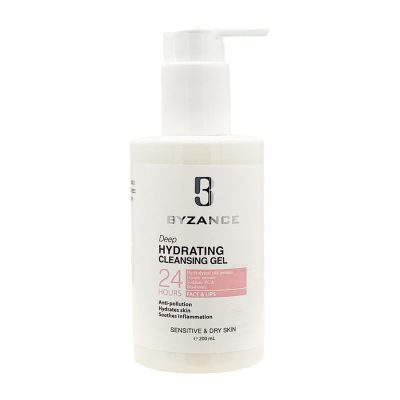 ژل شستشوی صورت پوست خشک و حساس بیزانس Byzance Cleansing Gel Dry Skin