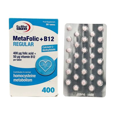 قرص متافولیک ب12 رگولار یورویتال Eurhovital Metafolic B12 Regular