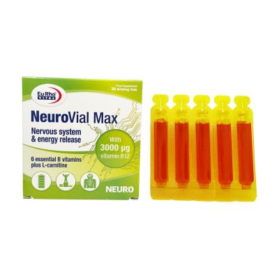 ویال خوراکی نورو ویال مکس 3000 یورویتال Eurhovital Neurovial Max 3000mcg