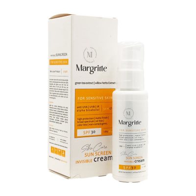 کرم ضد آقتاب بی‌رنگ پوست حساس مارگریت Margritte Sun Screen Invisible Cream