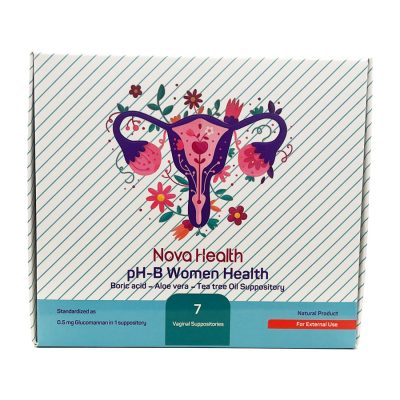 شیاف بوریک اسید پی اچ بی وومن هلث Nova Health pH B