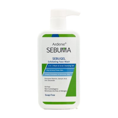 ژل شوینده و ساینده پوست صورت آردن سبوما Ardene Sebuma Sebugel
