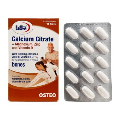 قرص کلسیم سیترات یورویتال Eurhovital Calcium Citrate