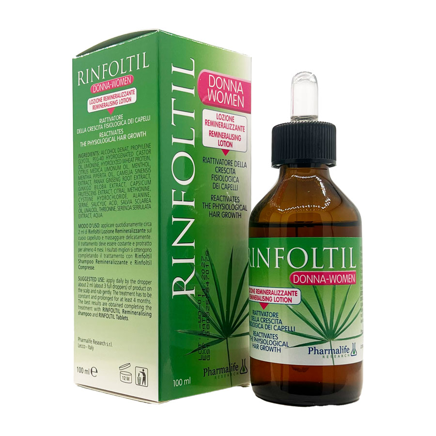 لوسیون تقویت کننده موی سر خانم ها رینفولتیل Rinfoltil Donna Women 100ml