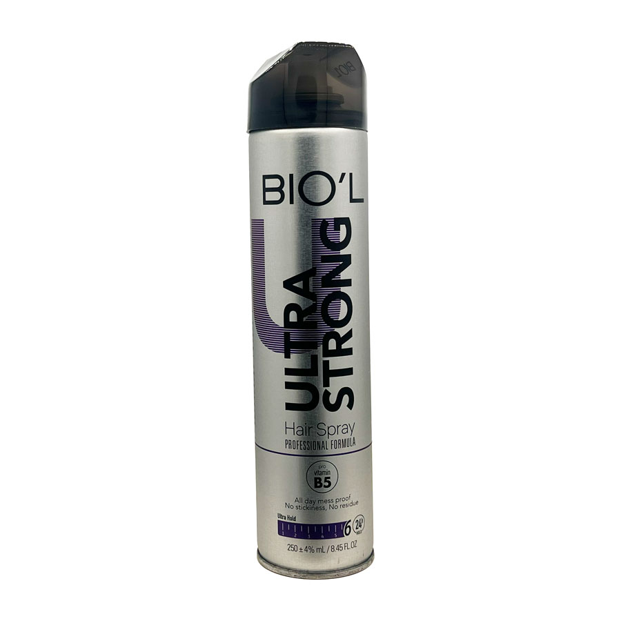اسپری حالت دهنده موی سر بیول Biol Ultra Strong Hair Spray 250ml