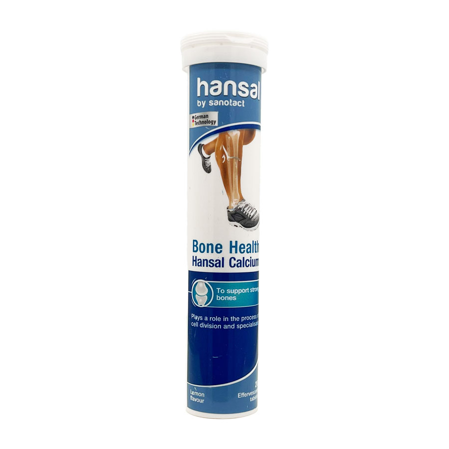قرص جوشان کلسیم هانسال Hansal Calcium Bone Health