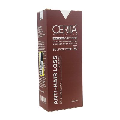 شامپو حاوی کافئین بدون سولفات سریتا Cerita Shampoo Anti Hairloss Sulfate Free