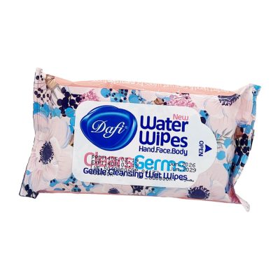 دستمال مرطوب انتی باکتریال دافی Dafi Wipes Hand Face Body Box 12