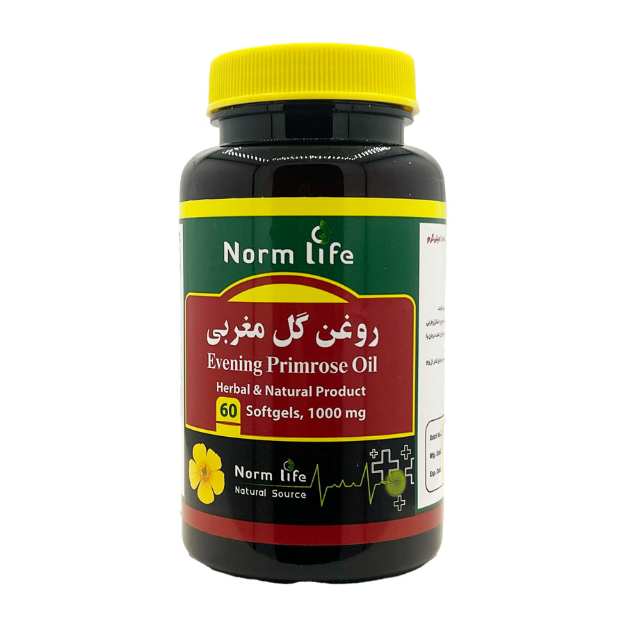 کپسول روغن گل مغربی 1000 نرم لایف Normlife Evening Primerose Oil