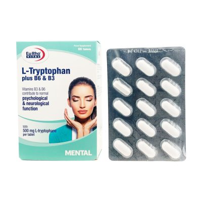 قرص ال تریپتوفان پلاس ب6 و ب3 یورویتال Eurhovital L Tryptophan B6 B3