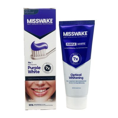 خمیردندان سفید کننده پرپل وایت میسویک Misswake Purple White