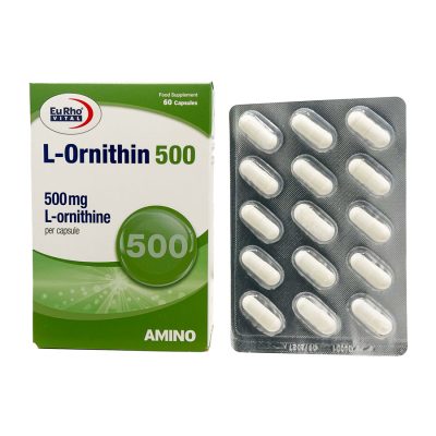کپسول ال اورنیتین 500 یورویتال Eurhovital L Ornithin