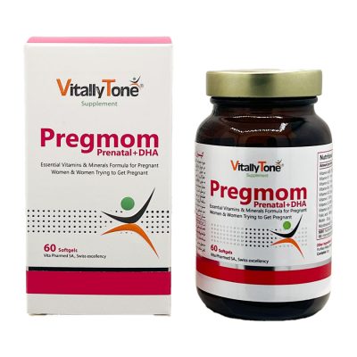 کپسول پریناتال دی اچ ای پرگمام Vitallytone Pregmom