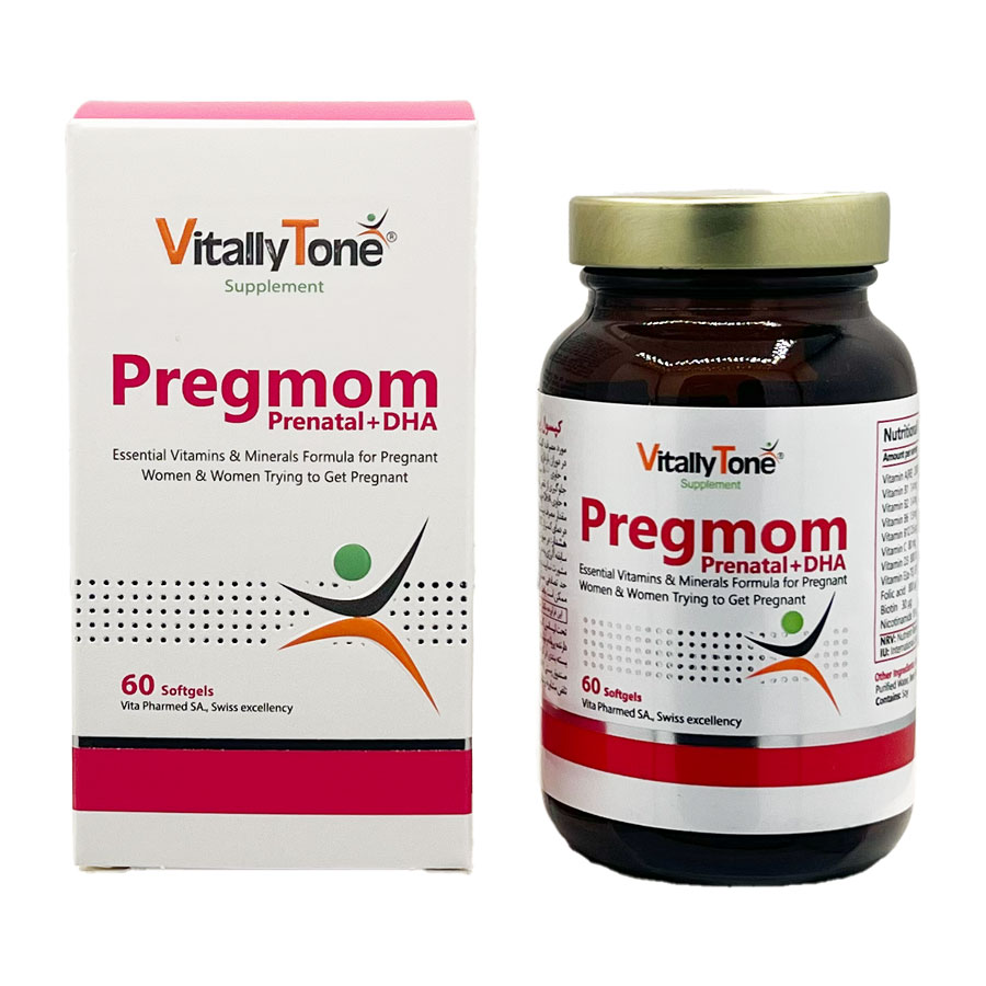 کپسول پریناتال دی اچ ای پرگمام Vitallytone Pregmom