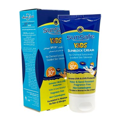کرم ضد آفتاب کودکان سان سیف Sunsafe Kids Sunblock SPF30+
