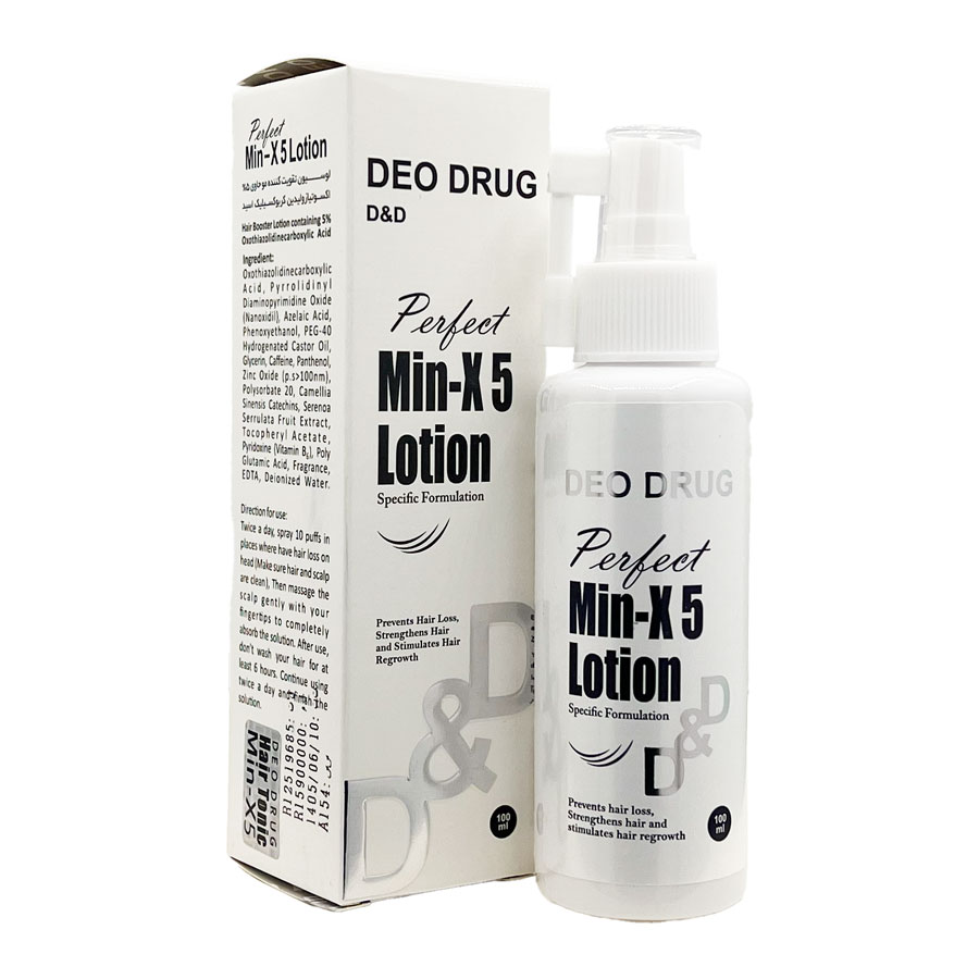 لوسیون تقویت کننده مو Min X5 دئودراک Deo Drug Lotion Min-X5