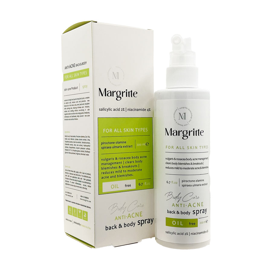 اسپری ضد جوش بدن مارگریت Margritte Anti Acne Back & Body Spray