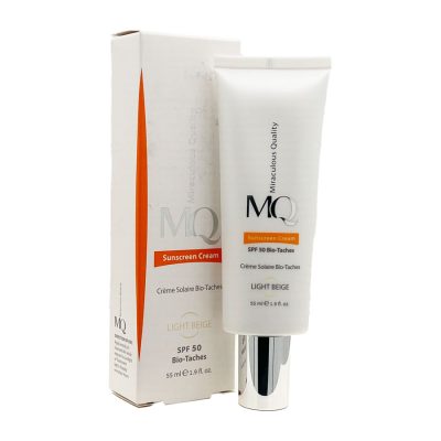 کرم ضد آفتاب بایو تاچ لایت بژ ام کیو MQ Sunscreen Light Beige Bio Taches