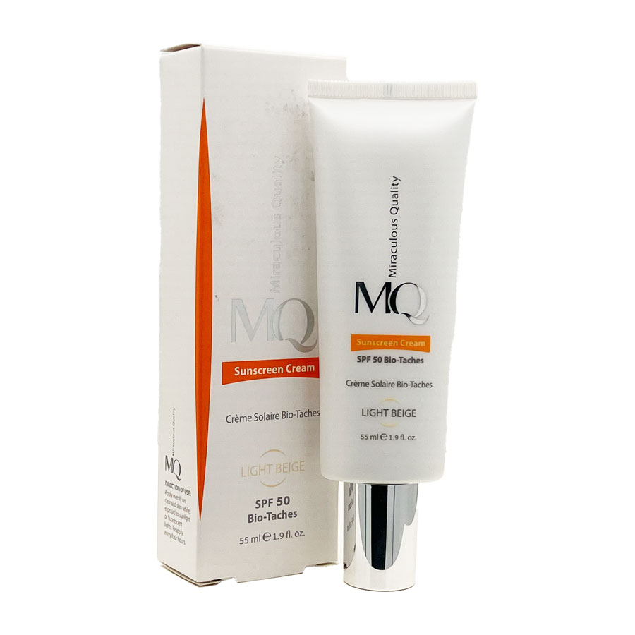 کرم ضد آفتاب بایو تاچ لایت بژ ام کیو MQ Sunscreen Light Beige Bio Taches