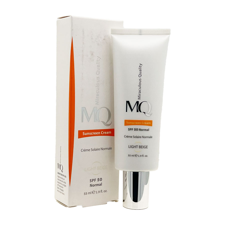 کرم ضد آفتاب لایت بژ پوست نرمال ام کیو MQ Sunscreen Light Beige Normal