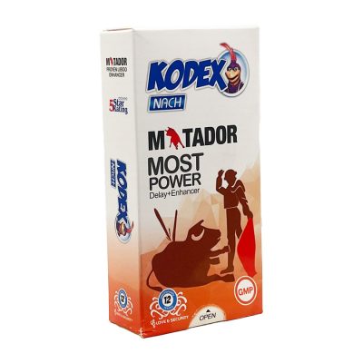 کاندوم ماتادور موست پاور 12 عددی کدکس Kodex Condom Matador Most Power