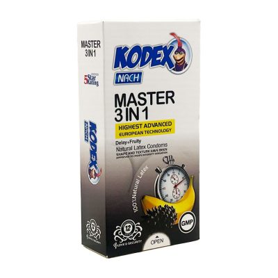 کاندوم مستر 3 در 1 12 عددی کدکس Kodex Condom Master 3 in 1