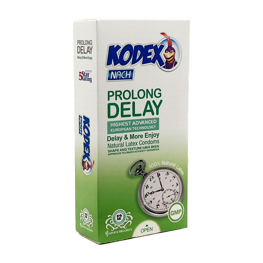 کاندوم پرولانگ دیلی 12 عددی کدکس Kodex Condom Prolong Delay