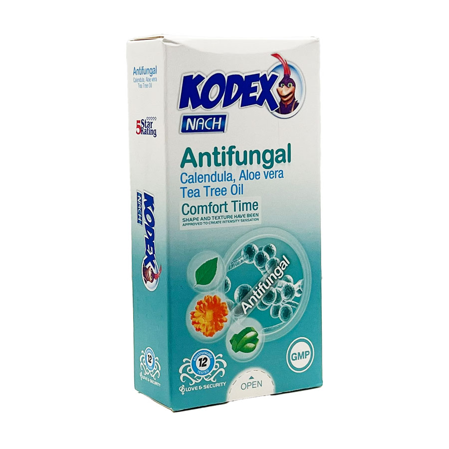 کاندوم انتی فانگال ضد قارچ 12 عددی کدکس Kodex Condom Antifungal